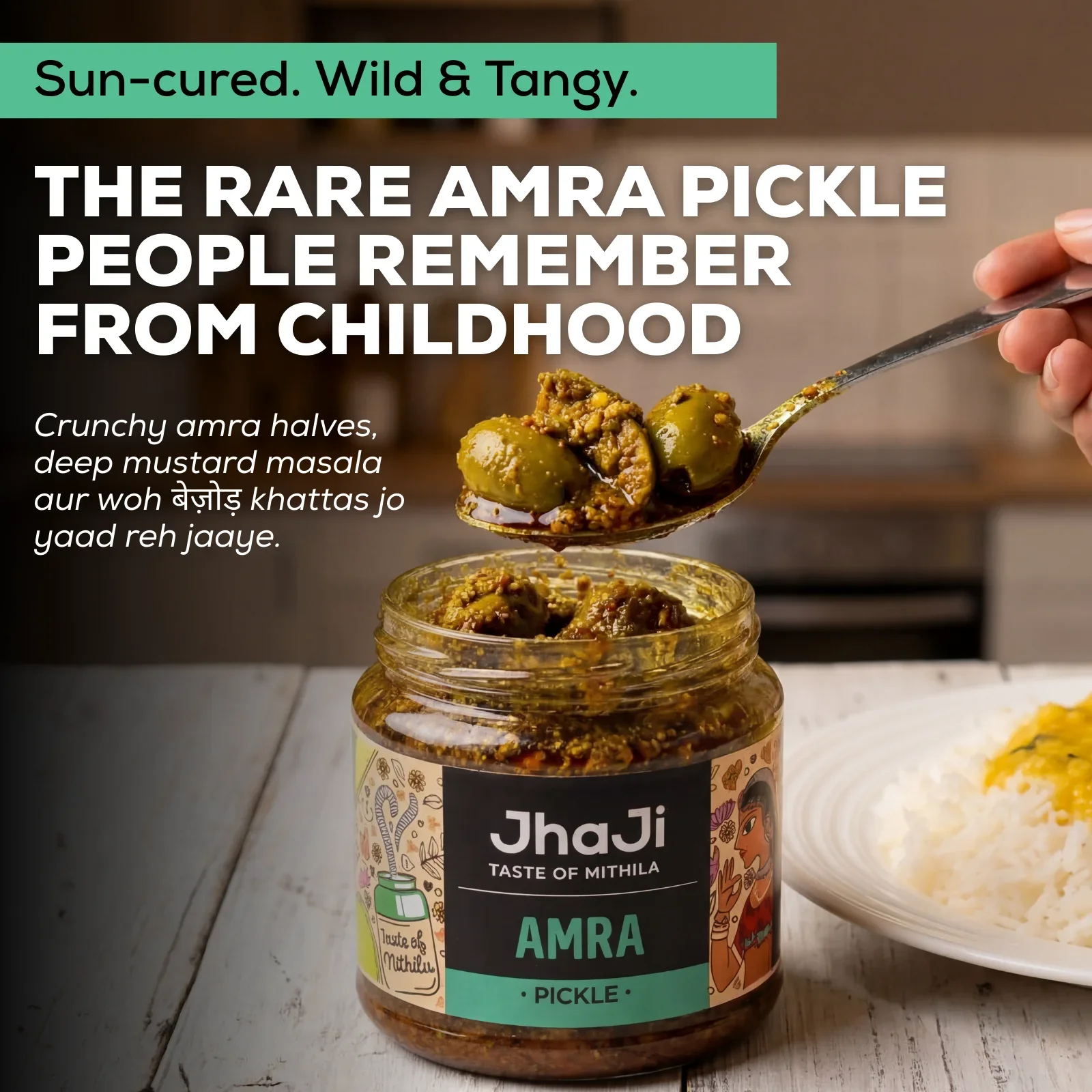Amra (Hog Plum) Pickle | अमरा ka Achar - Image 2
