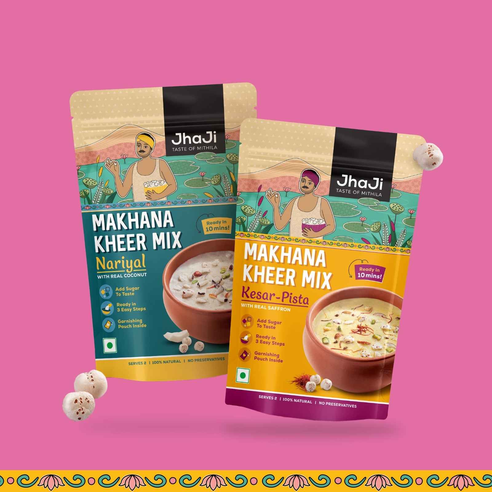 Instant Makhana Kheer Mix | Kesar & Coconut Flavor Both | Foxnut Pudding - Image 9