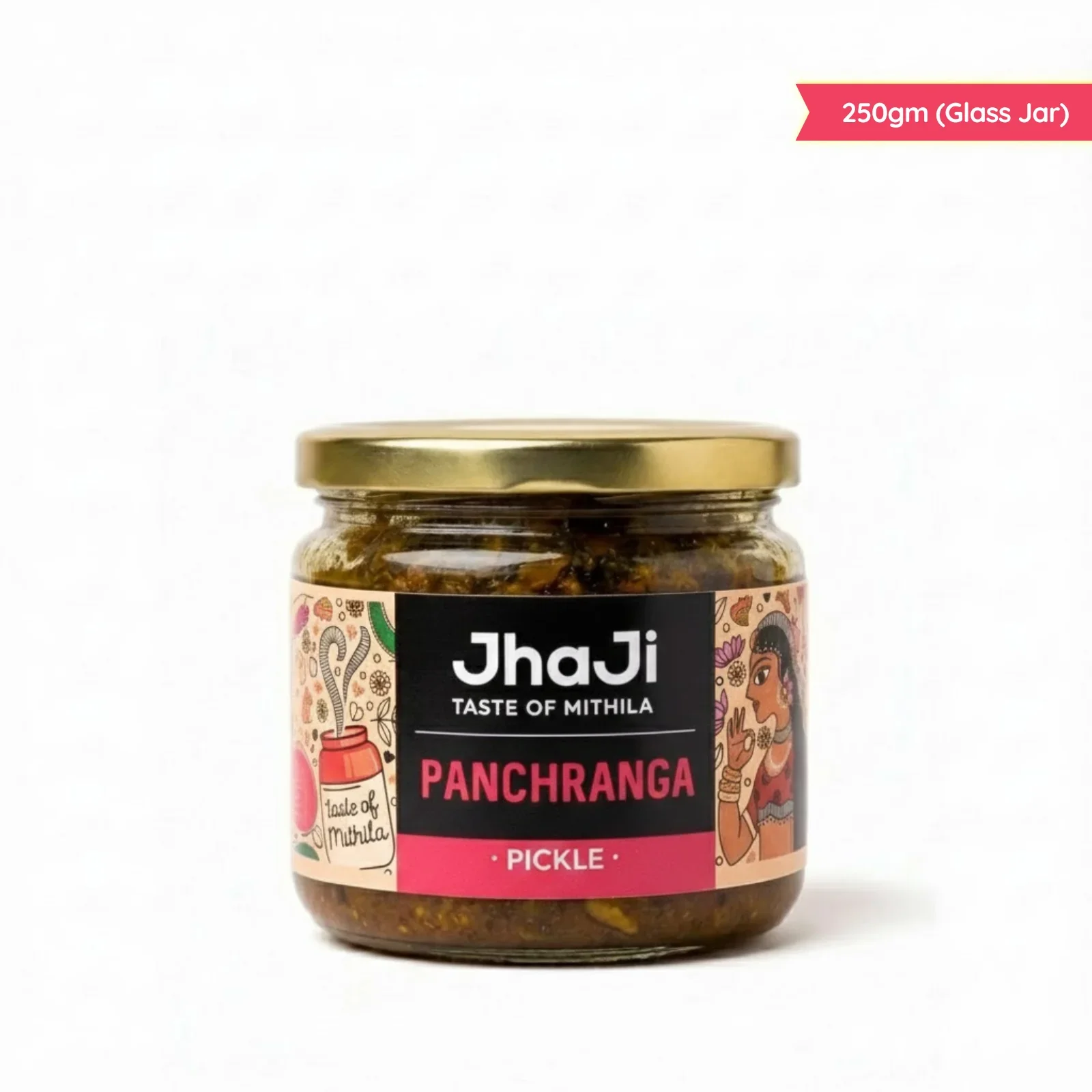Panchranga Pickle, Gobi, Gajar, Adrak, Hari Mirch, Shalgam Mix Pickle | पंचरंगा मिक्स्ड अचार  (250/500 gm Jars) - Image 6