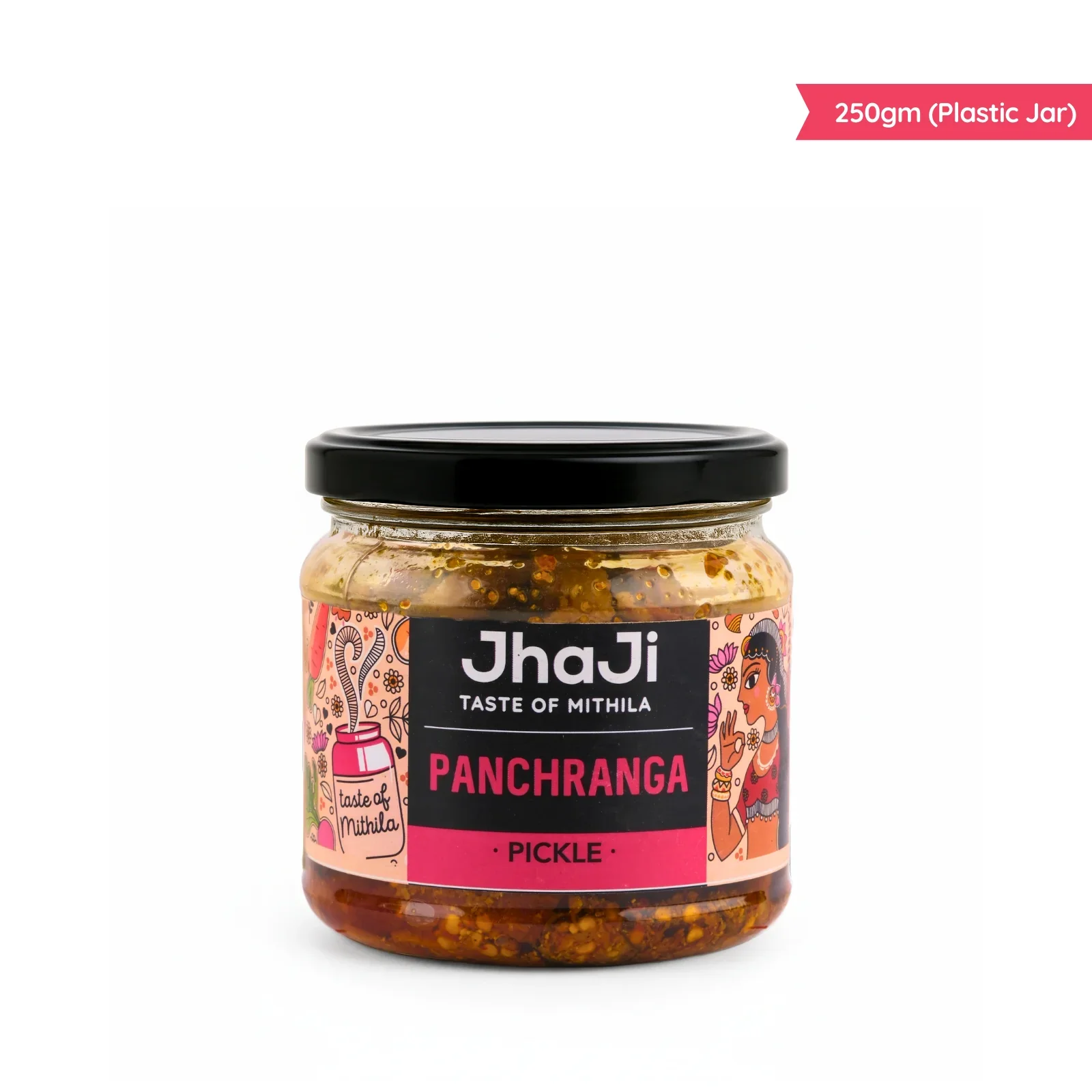 Panchranga Pickle, Gobi, Gajar, Adrak, Hari Mirch, Shalgam Mix Pickle | पंचरंगा मिक्स्ड अचार  (250/500 gm Jars) - Image 8