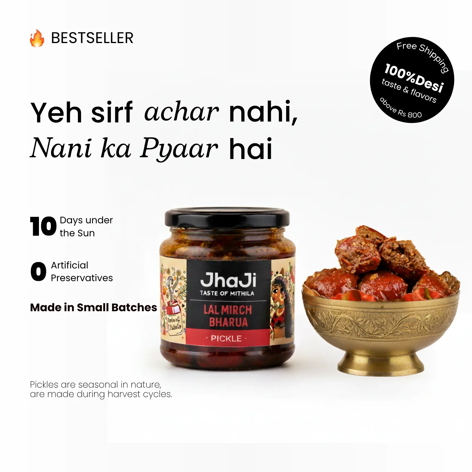 Lal Mirch ka Bharua Achar | Stuffed Red Chilli Pickle - Image 13