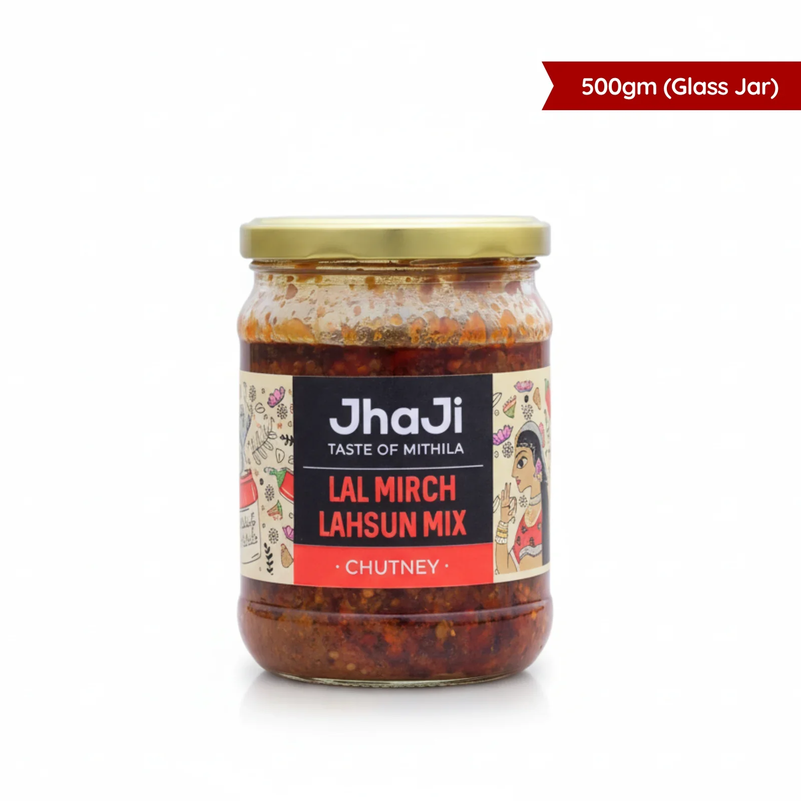 Lal Mirch Lahsun Chutney | लाल मिर्च लहसुन चटनी (250/500 gm Jars) - Image 11