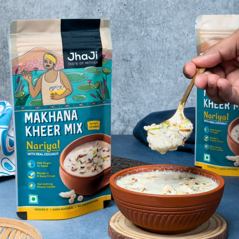 Instant Makhana Kheer Mix Coconut Flavor | Ready to Cook Coconut Flavor Foxnut Pudding - Image 7
