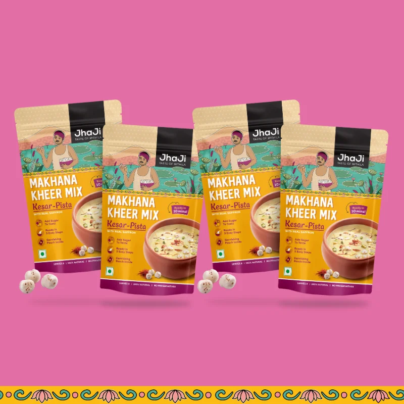 Instant Makhana Kheer Mix Kesar Flavor | Ready to Cook Saffron Flavor Foxnut Pudding - Image 11