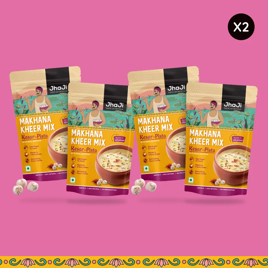 Instant Makhana Kheer Mix Kesar Flavor | Ready to Cook Saffron Flavor Foxnut Pudding - Image 12