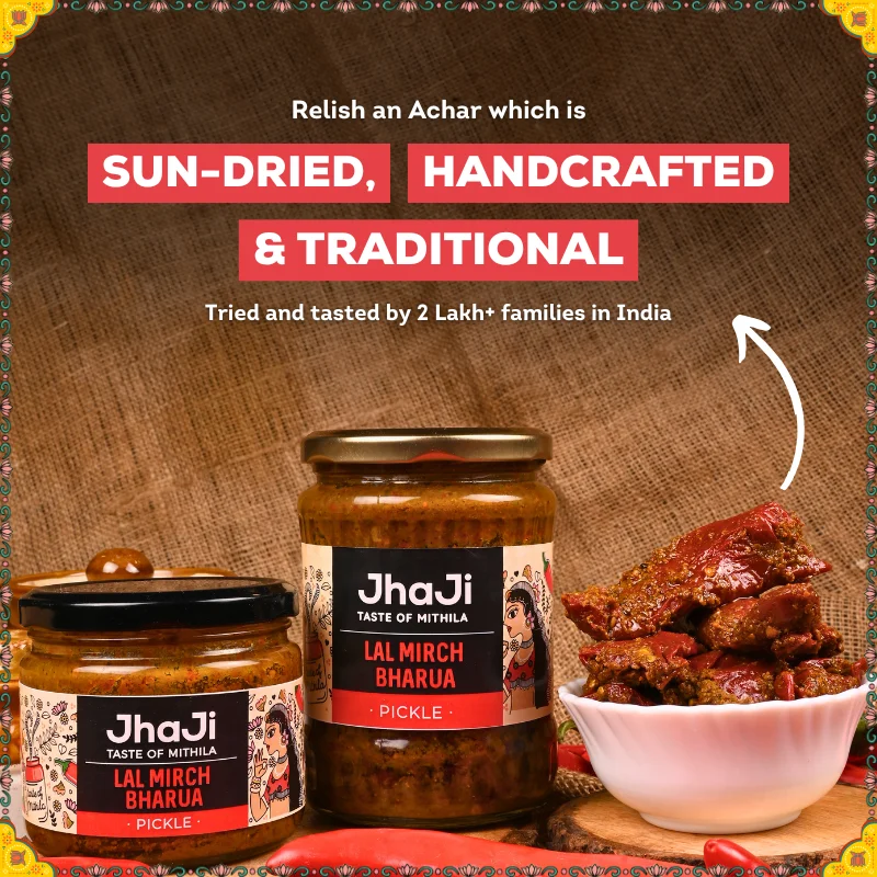 Desi Delight Duo: Lal Mirch Bharua Pickle & Instant Makhana Kheer Mix - Image 3
