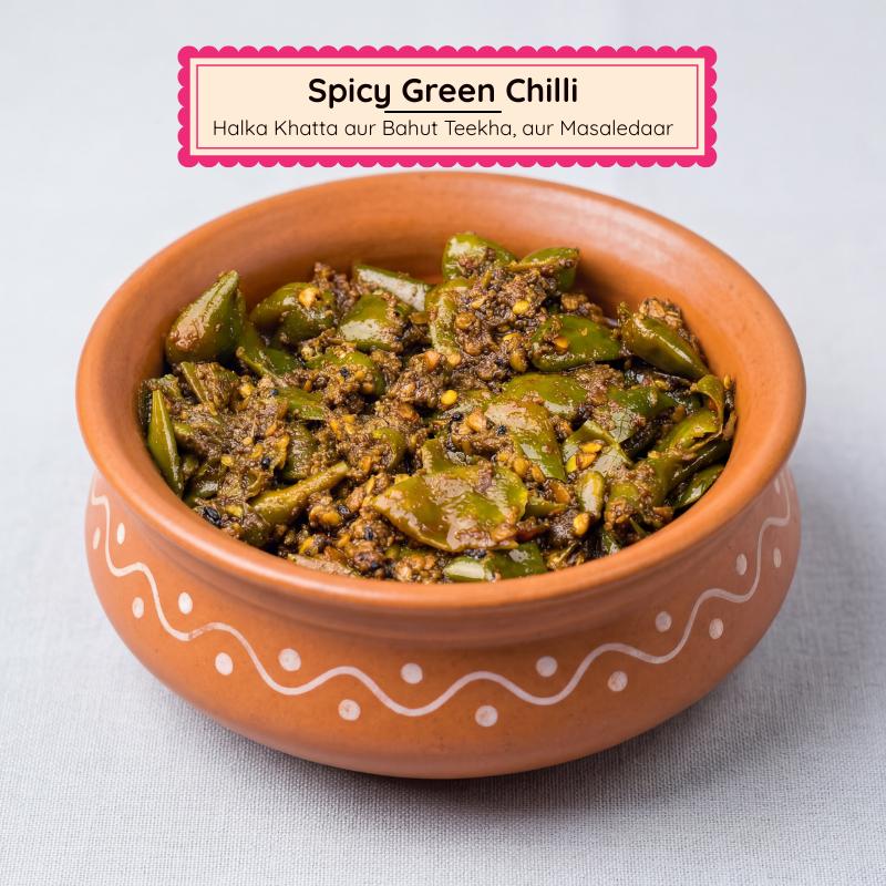 5 Spicy Pickles Sample Pack | Lal Mirch Lahsun, Green Chilli & More | 5×150g Jars - Image 6