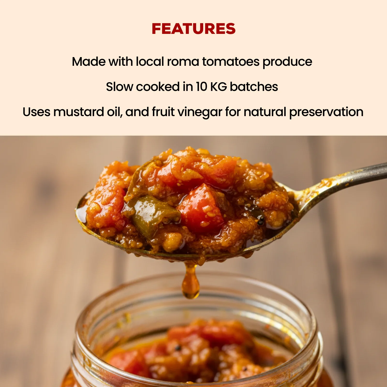 Tomato Garlic & Green Chili Chutney | Spicy Bihari Homemade Tamatar Chatni - Image 4